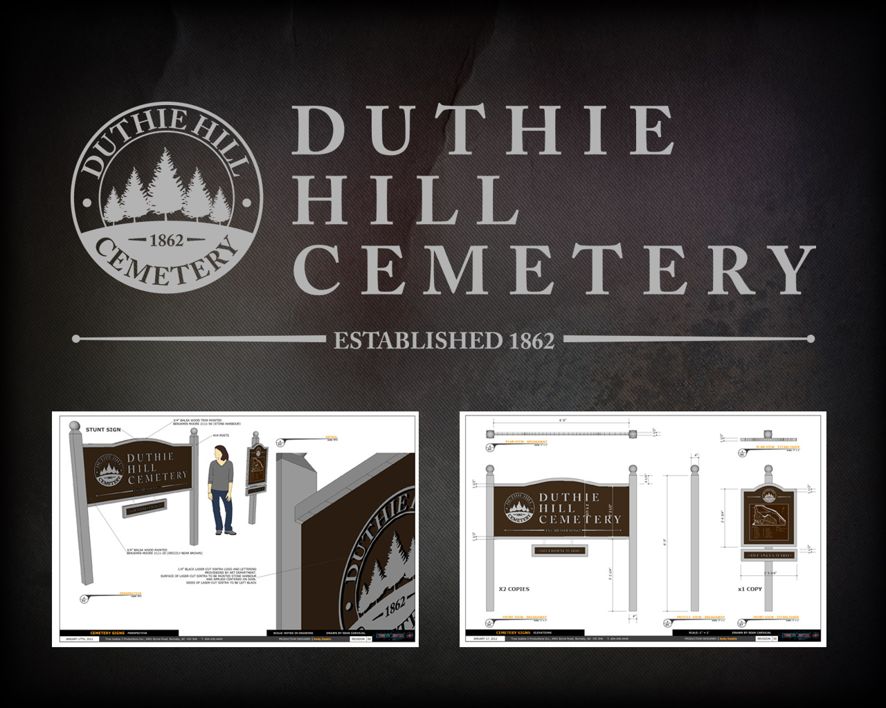 Cemetery Sign